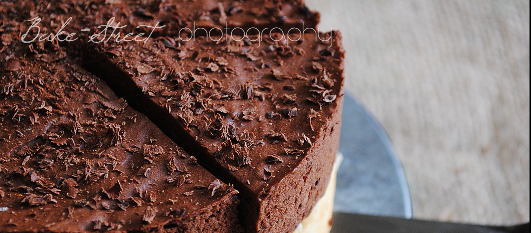 Cheesecake de Cointreau y mousse de chocolate