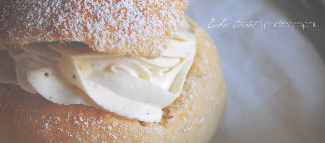 Semlor con crema de pimienta negra y piña
