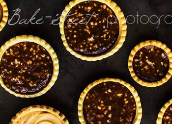 Tartaletas de caramelo y nougat