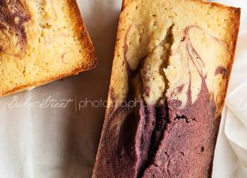 Marble Potato & Blackberry Pound Cake
