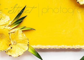 Pineapple, ginger and turmeric tart