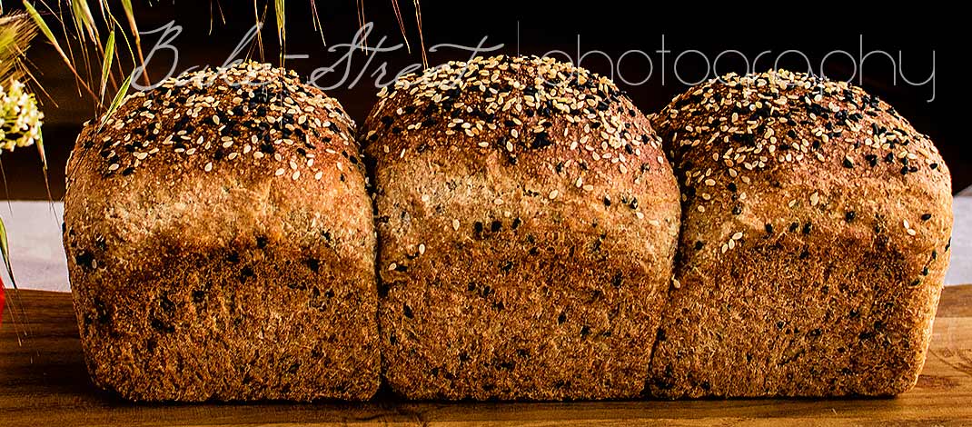 Whole wheat tin loaf with candied lemon