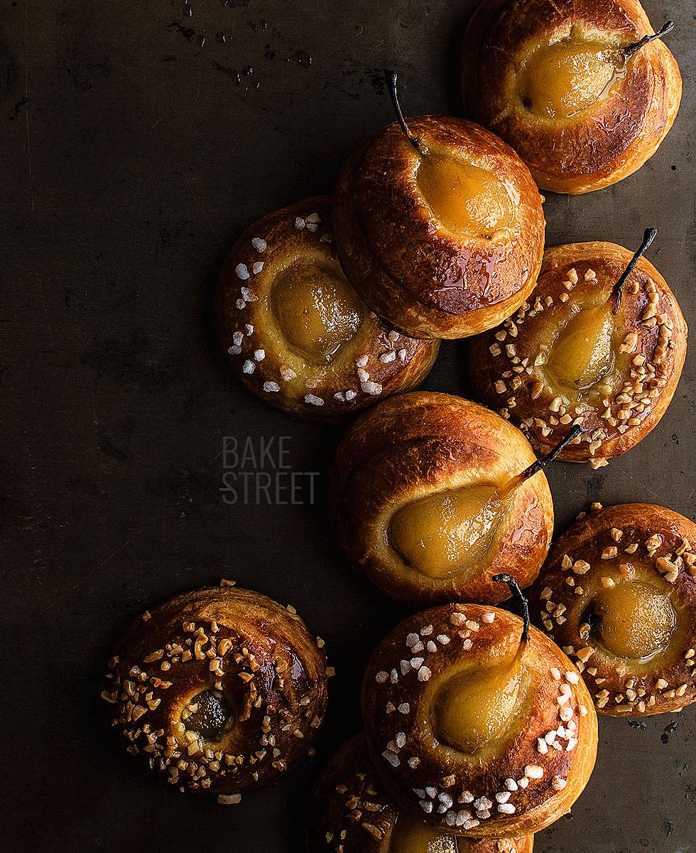 Brioches con peras