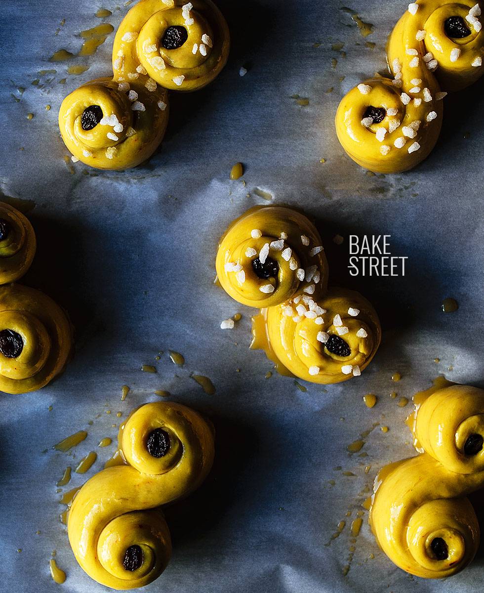 Lussekatter, bollos de St. Lucía