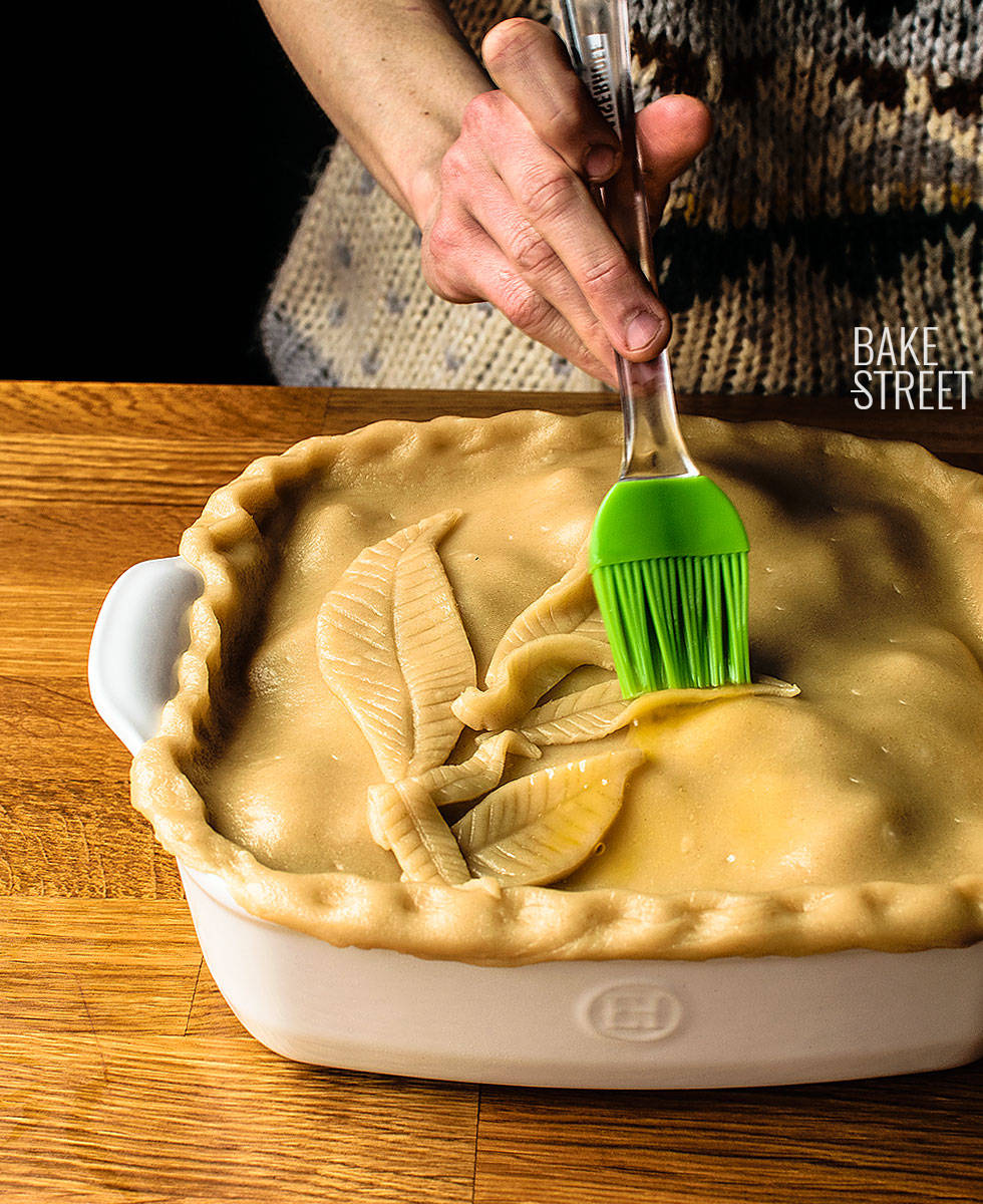 Pastel de batata, membrillo y granada