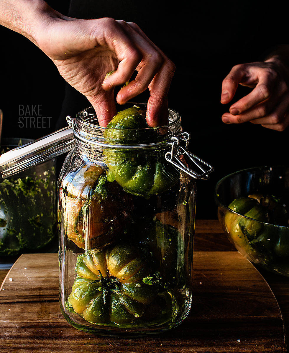 Fermented Green Tomatoes (Pickled Green Tomatoes Recipe) - Prepare + Nourish