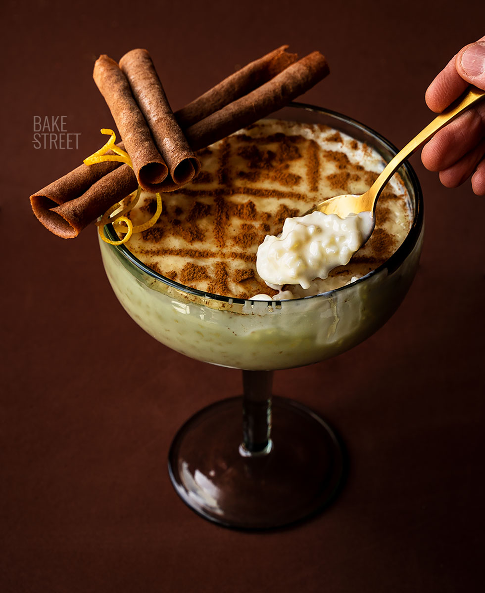 Receta tradicional de arroz con leche y canela