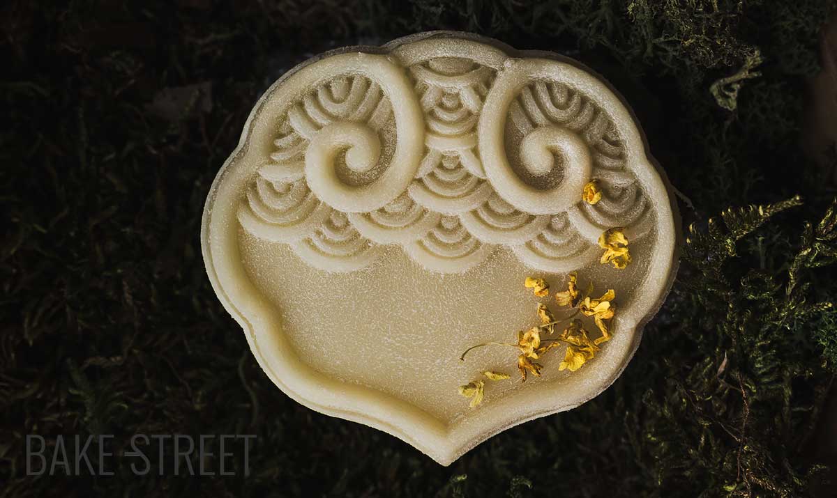 Snow Skin Mooncakes de Osmanthus y coco