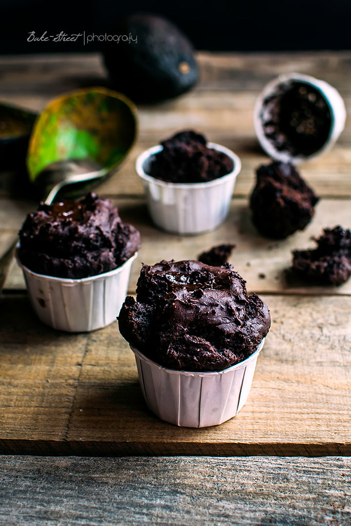 Muffins de aguacate y chocolate