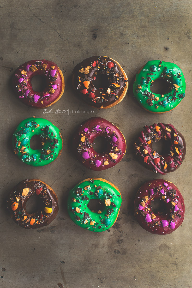 Donuts con cobertura y M&M´s