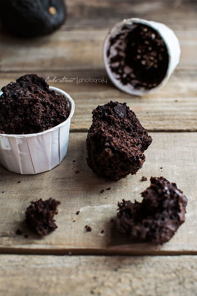 Muffins de aguacate y chocolate