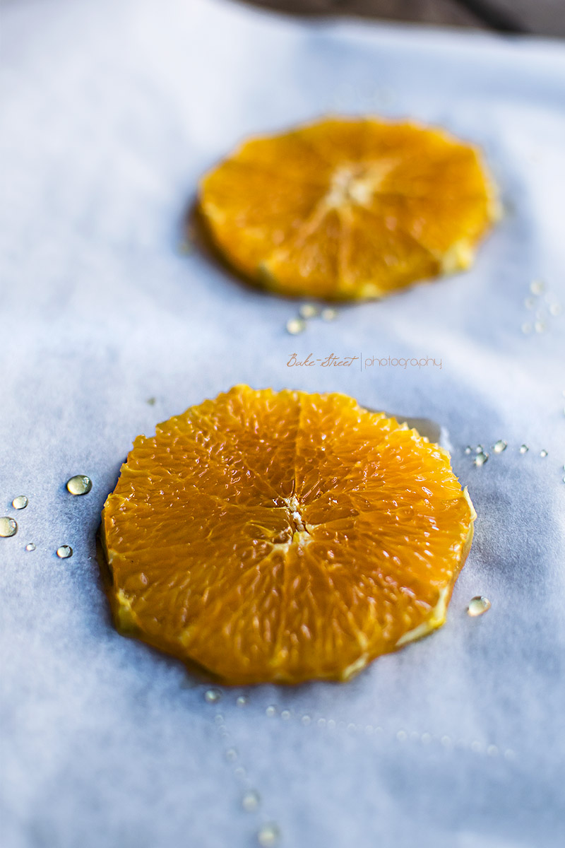 Tarta de queso con toffee y naranja asada