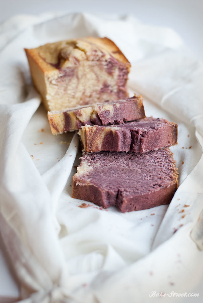 Marble Potato & Blackberry Pound Cake