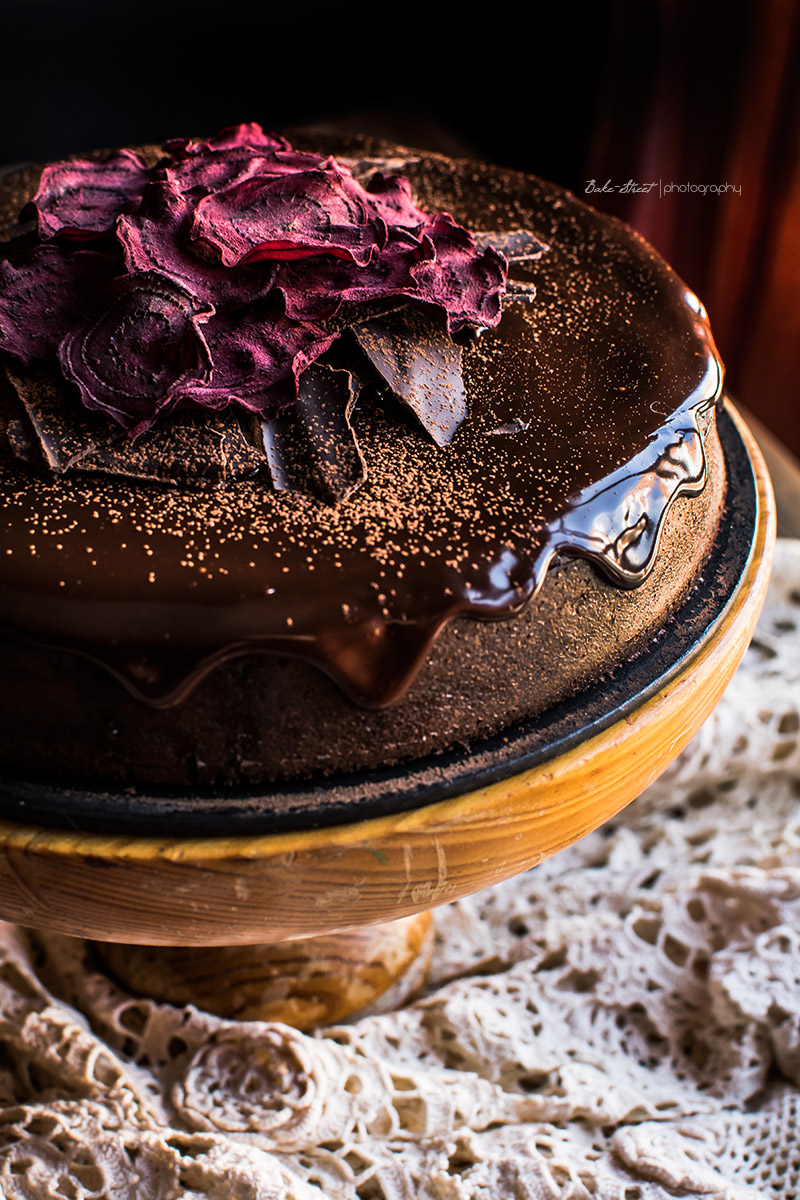 Tarta de chocolate y remolacha sin gluten