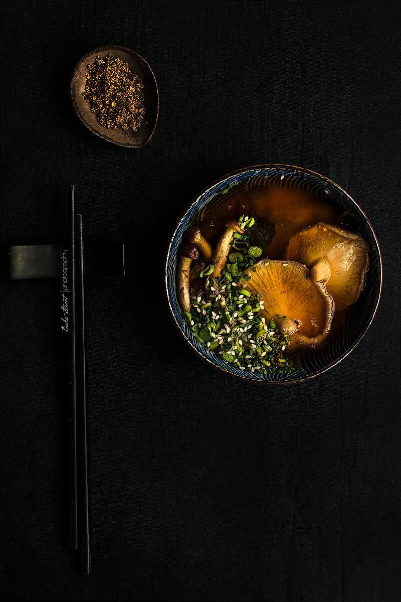 Sopa Miso con shiitake y wakame