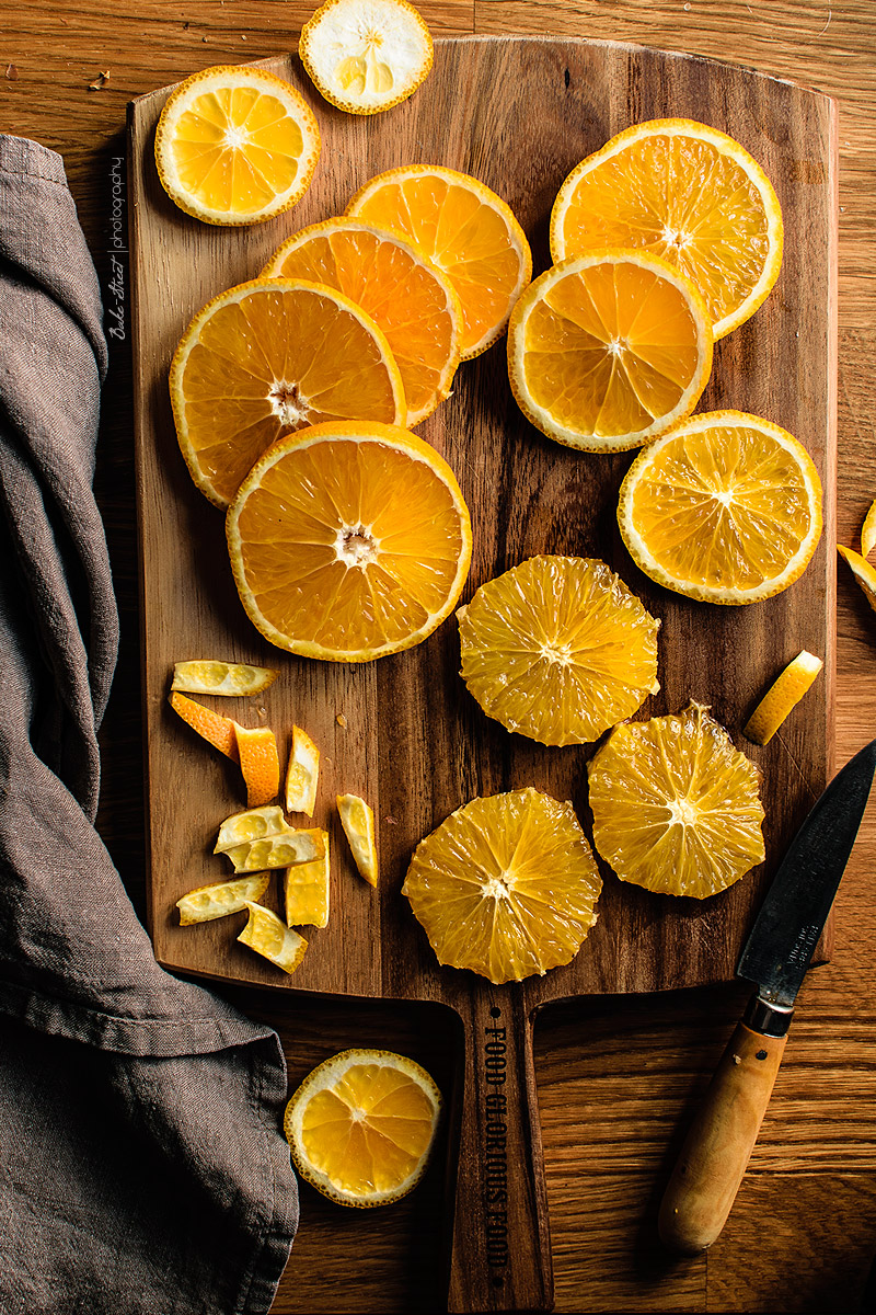 Cous cous de coliflor con naranjas y aliño de aceitunas