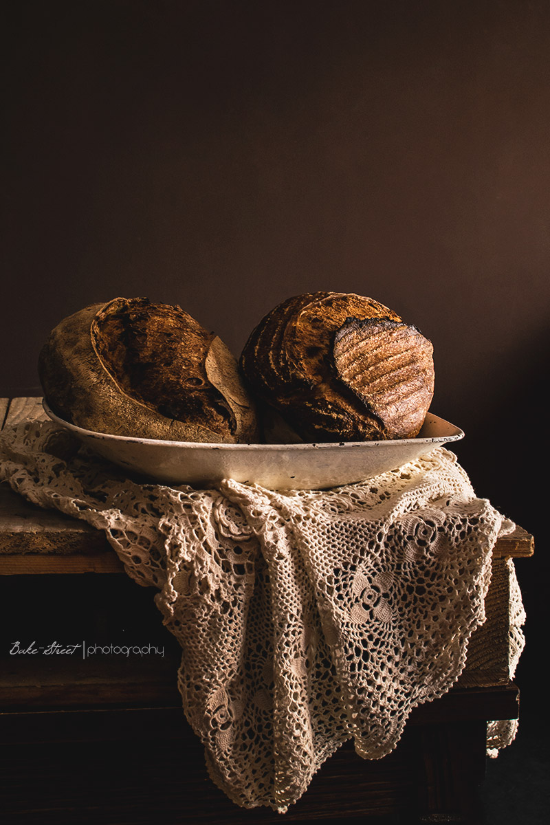 Pan con agridulce de trompetas amarillas