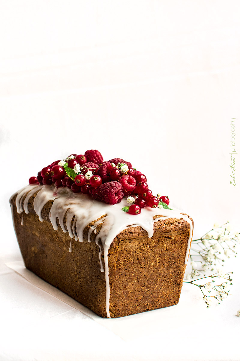 Loaf Cake de frambuesas y limón