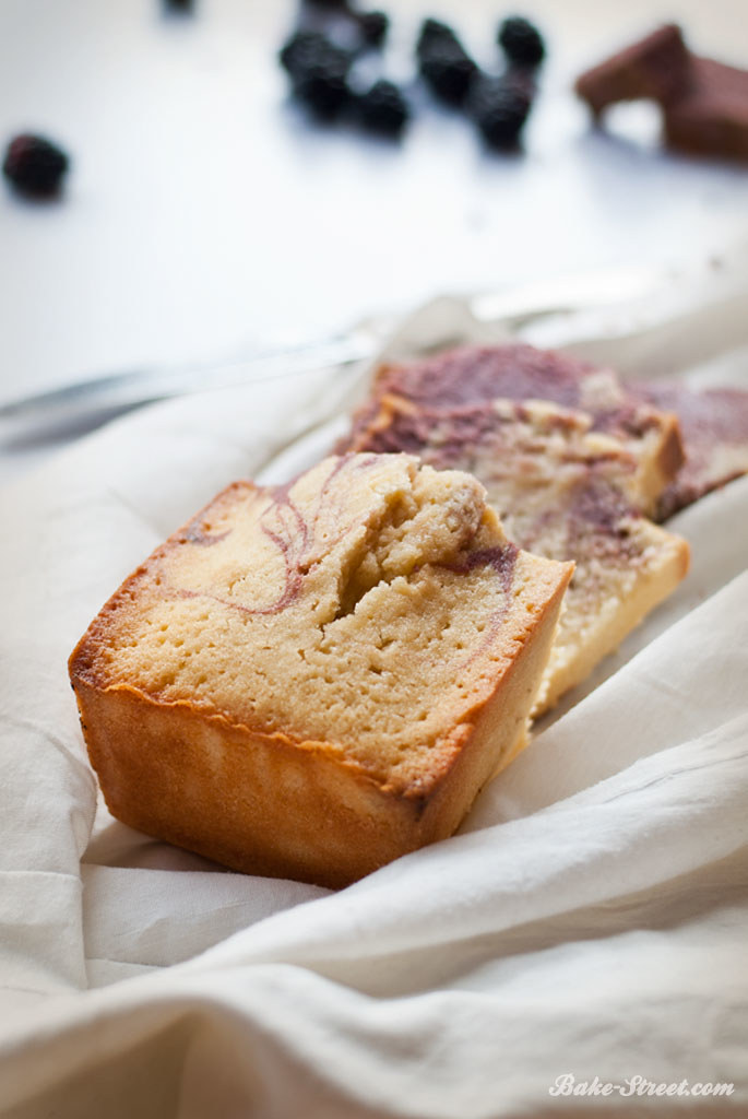 Marble Potato & Blackberry Pound Cake