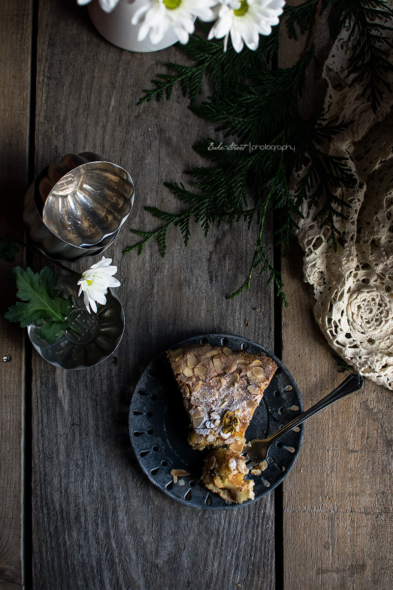 Tarta de frangipane y dátiles