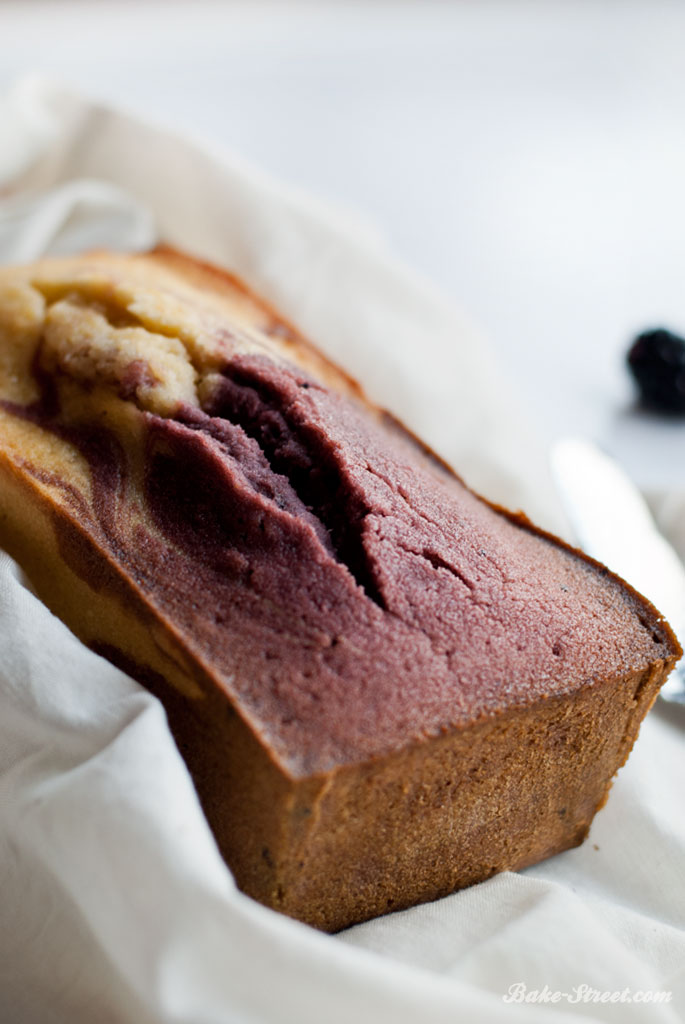 Marble Potato & Blackberry Pound Cake