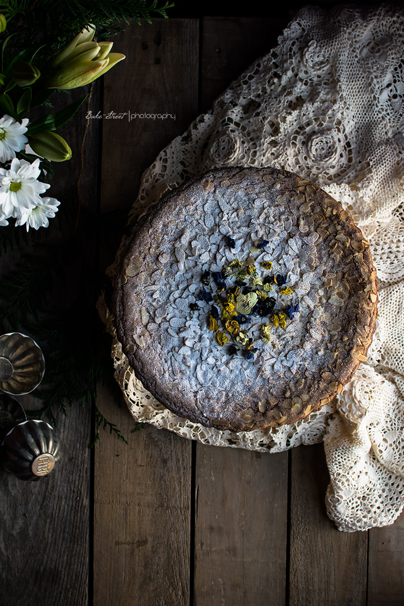 Tarta de frangipane y dátiles