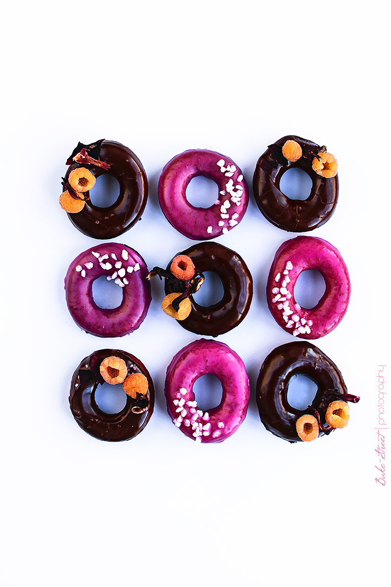 Donuts de remolacha y chocolate