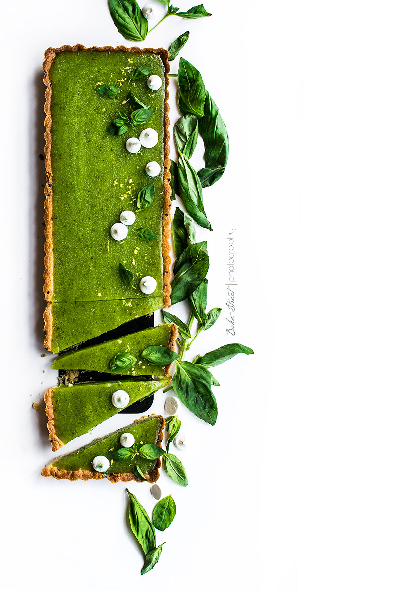 Tarta de albahaca y limón