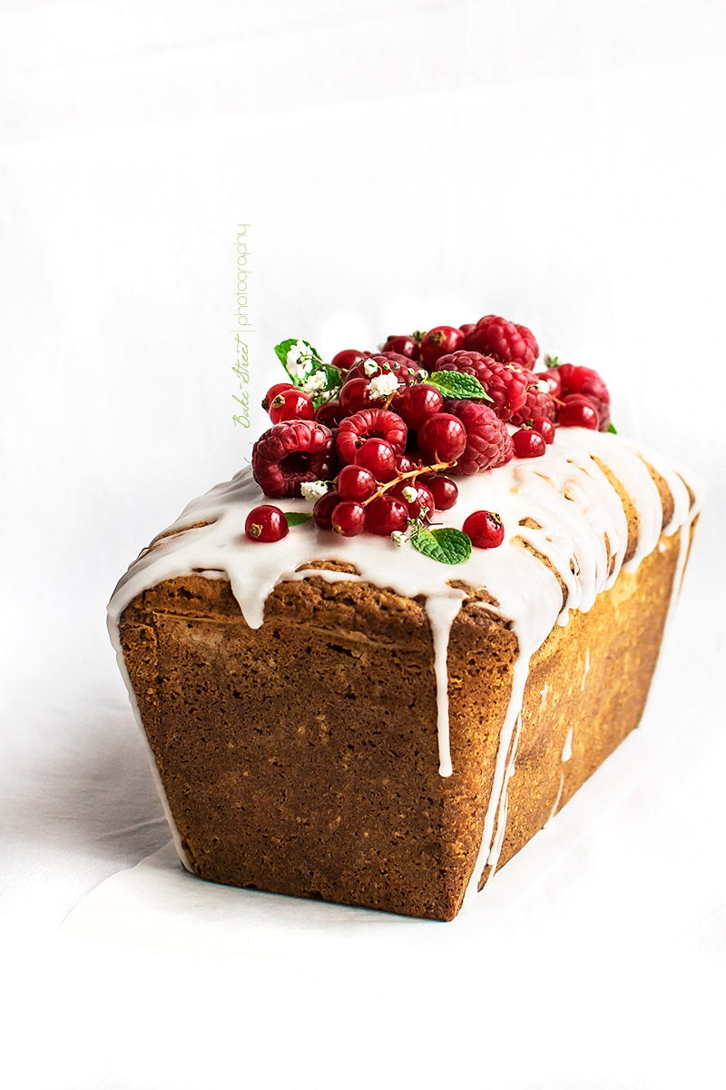 Loaf Cake de frambuesas y limón